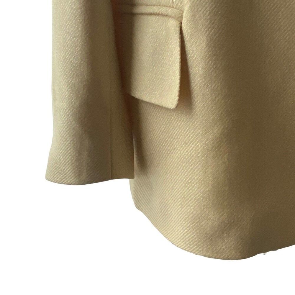 Vintage Escada Margaretha Ley 44 Cashmere Silk Blazer Jacket Beige Tan - Picture 6 of 9